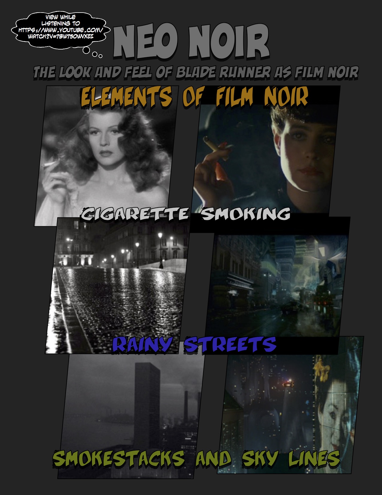 Blade Runner Infographic Layout with text (p.1) Blade Runner Infographic Layout with text (p.1)